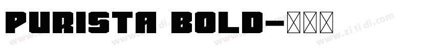 purista bold字体转换